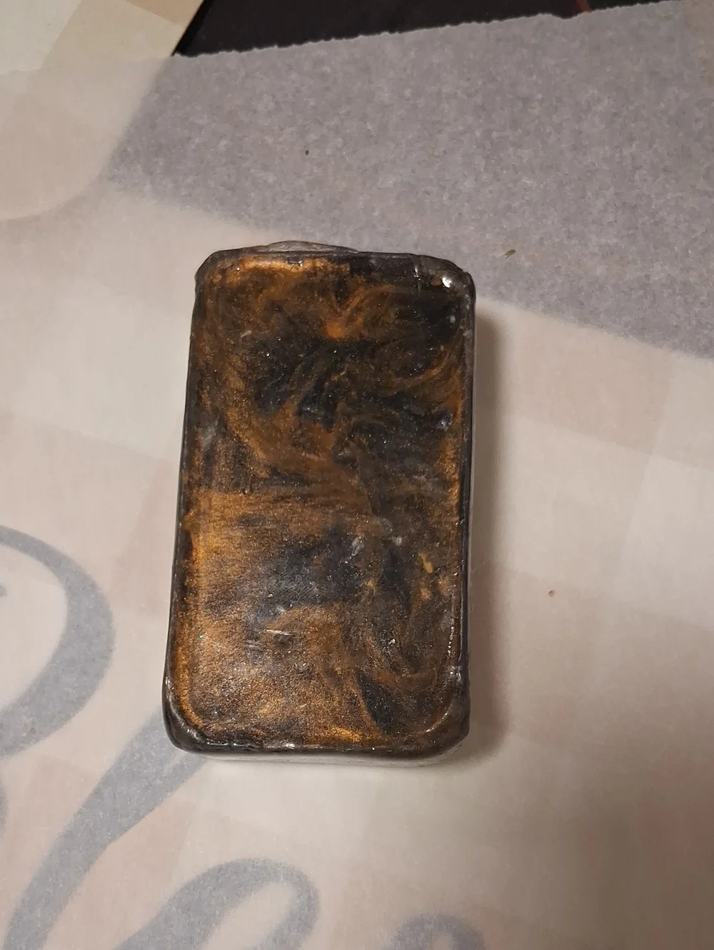 Vintage-Inspired Witch Paperweight - Metallic Bronze Resin